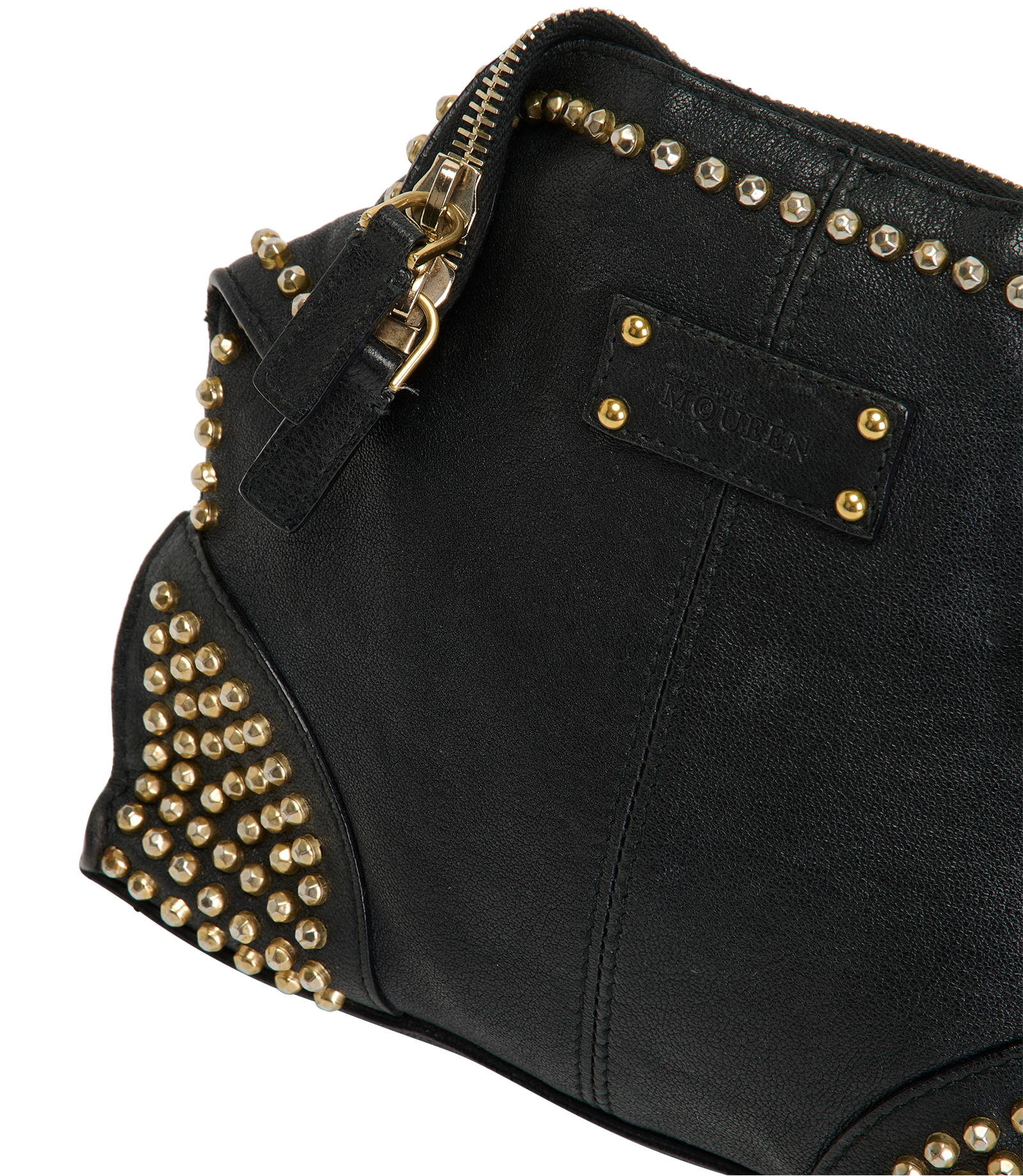 Demands Studded Clutch, &pound;310, Handbags, Black, Leather, Other view
